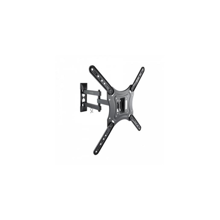 TooQ Soporte Giratorio e Inclinable para Monitor / TV LCD, Plasma de 23”- 55”, con Tres Pivotes, Negro