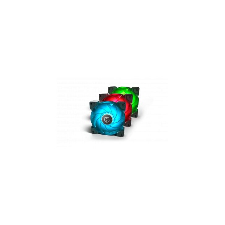 NOX H-SYNC Carcasa del ordenador Ventilador 12 cm Negro, Transparente