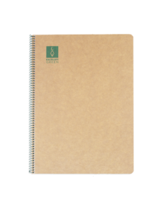 CUADERNO ESPIRAL DIN-A4 RECICLADO FSC 50 HOJAS 80G. CUADRÍCULA 4X4 CON MARGEN.GREEN ESCOLOFI 130200104 (x5 unidades)