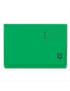 SUBCARPETA CON BOLSA Y SOLAPA INTENSAS 320 GRS FOLIO COLOR VERDE GIO 400040685 (x25 unidades)