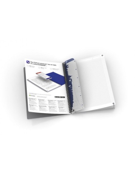 CUADERNO TAPA PLÁSTICO A5 90 HOJAS 5X5 COLORES SURTIDOS URBAN MIX OXFORD 100104341 (x5 unidades)