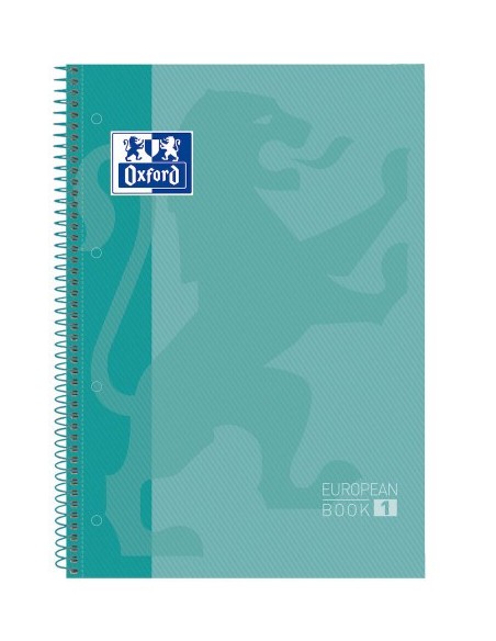 Oxford Europeanbook 1 cuaderno y block A4+ 80 hojas Color menta (x5 unidades)