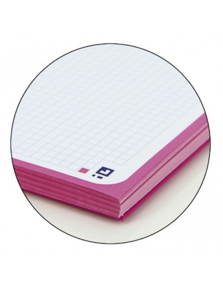 CUADERNO EUROPEANBOOK 1 TAPA EXTRADURA A4+ 80 HOJAS 5X5 COLOR FUCSIA OXFORD 100430270 (x5 unidades)
