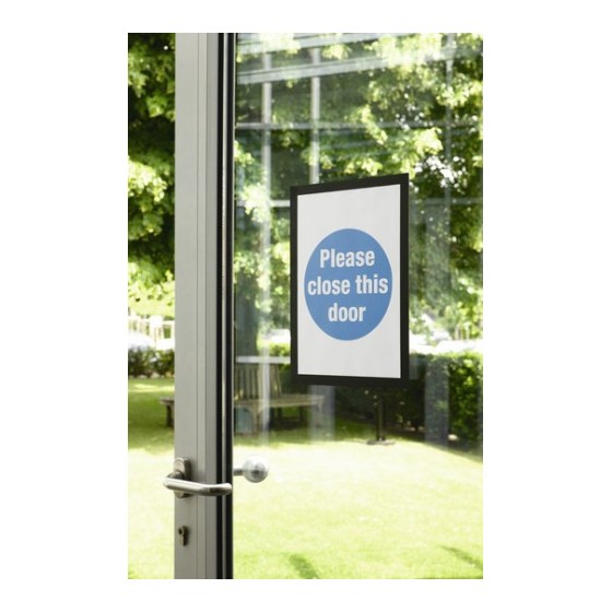 BLISTER 2 MARCO AUTOADHESIVO MAGNETICO DURAFRAME A4 NEGRO DURABLE 4872-01