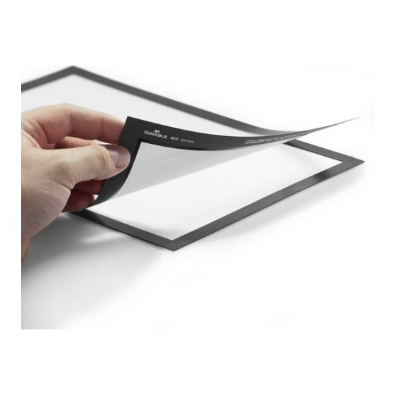 BLISTER 2 MARCO AUTOADHESIVO MAGNETICO DURAFRAME A4 NEGRO DURABLE 4872-01
