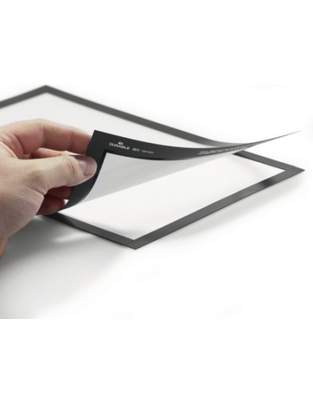 BLISTER 2 MARCO AUTOADHESIVO MAGNETICO DURAFRAME A4 NEGRO DURABLE 4872-01