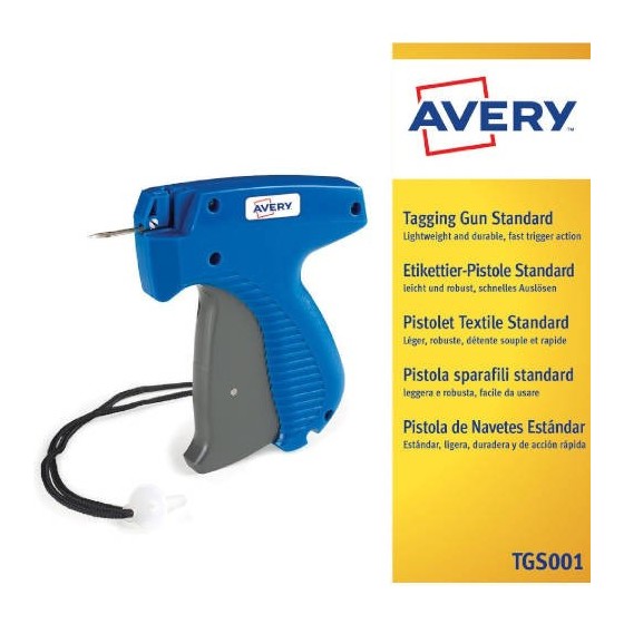 PISTOLA ETIQUETADORA MANUAL-COLOR AZUL AVERY TGS001