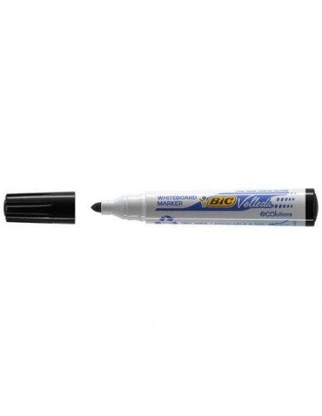 MARCADOR PARA PIZARRA BLANCA 1701 TINTA A BASE DE ALCOHOL TRAZO 1,5MM. NEGRO VELLEDA 904937 (x12 unidades)