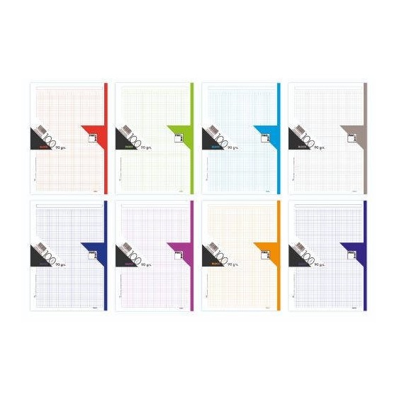 RECAMBIO DE COLORES  90 GRS. A-4 (210X297MM.) 100 HOJAS COLOR TURQUESA PACSA 21040