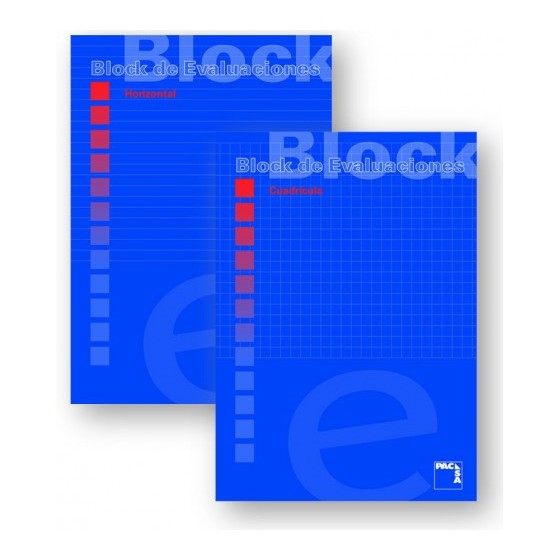 BLOC DE EXAMEN 60 GRS. A-4 (210X297MM.) 50 HOJAS CUADRÍCULA 4X4 CON MARGEN PACSA 18705 (x10 unidades)
