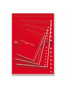 BLOC DE NOTAS CON TAPA 60 GRS. 4º (155X215MM.) 80 HOJAS LISO PACSA 18903 (x10 unidades)