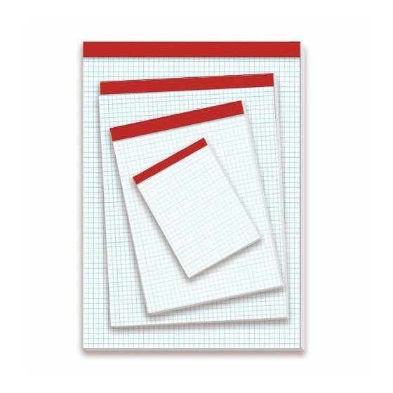 BLOC DE NOTAS SIN TAPA 60 GRS. FOLIO (215X310MM.) 80 HOJAS CUADRÍCULA 4X4 PACSA 18136 (x10 unidades)