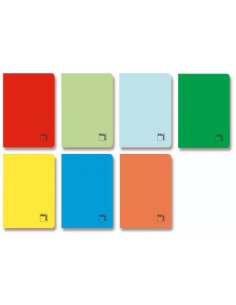 LIBRETA GOFRADA TAPA CARTULINA 70 GRS. A-5+ 48 HOJAS HORIZONTAL 8 COLORES SURTIDOS CON MARGEN SURTIDO PACSA 20071 (x10 unidades)