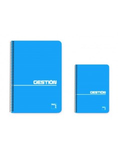CUADERNO ESPIRAL SERIE GESTION TAPA BLANDA 60 GRS. 4º (155X215MM.) 80 HOJAS LISO PACSA 16382 (x10 unidades)