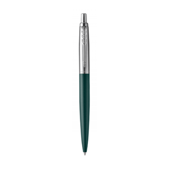 BOLÍGRAFO JOTTER XL GREENWICH VERDE MATE RIBETE DE COLOR CROMADO PLUMÍN MEDIO TINTA AZUL PARKER 2068511