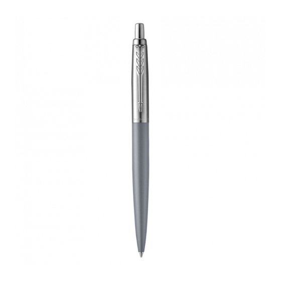 BOLÍGRAFO JOTTER XL ALEXANDRA GRIS MATE RIBETE DE COLOR CROMO PLUMÍN MEDIO TINTA AZUL PARKER 2068360