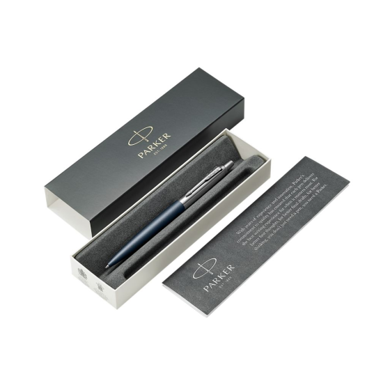 BOLÍGRAFO JOTTER XL PRIMROSE AZUL MATE RIBETE DE COLOR CROMO PLUMÍN MEDIO TINTA AZUL PARKER 2068359