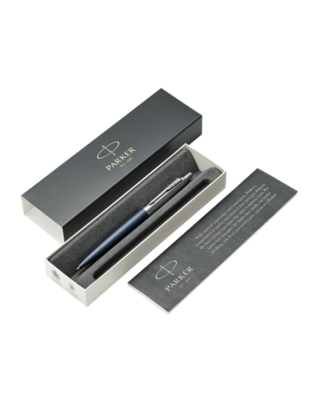 BOLÍGRAFO JOTTER XL PRIMROSE AZUL MATE RIBETE DE COLOR CROMO PLUMÍN MEDIO TINTA AZUL PARKER 2068359