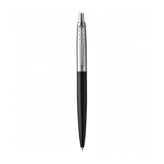 BOLÍGRAFO JOTTER XL RICHMOND NEGRO MATE RIBETE DE COLOR CROMO PLUMÍN MEDIO TINTA AZUL PARKER 2068358