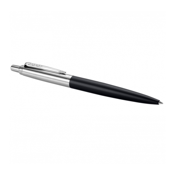 BOLÍGRAFO JOTTER XL RICHMOND NEGRO MATE RIBETE DE COLOR CROMO PLUMÍN MEDIO TINTA AZUL PARKER 2068358