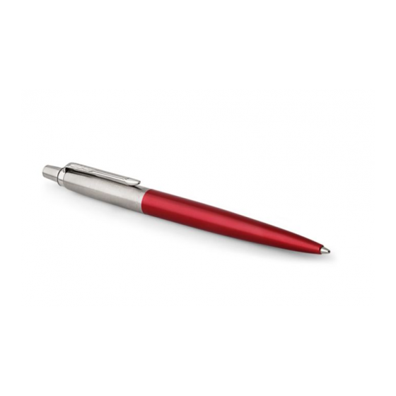 BOLÍGRAFO RETRÁCTIL JOTTER KENSINGTON ROJO CON RIBETE CROMADO PUNTO MEDIO TINTA AZUL PARKER 1953187