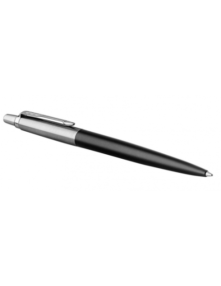 BOLÍGRAFO RETRÁCTIL JOTTER BOND STREET NEGRO CON RIBETE CROMADO PUNTO MEDIO TINTA AZUL PARKER 1953184