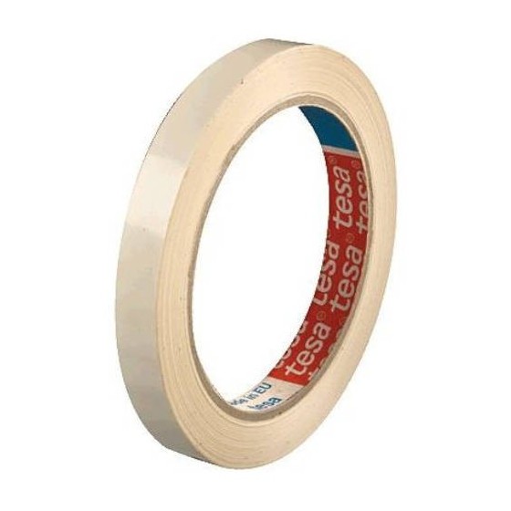 CINTA DE EMBALAJE EN PVC DE COLORES 12MM.X66M. BLANCO TESA 04204-00086-00 (x12 unidades)