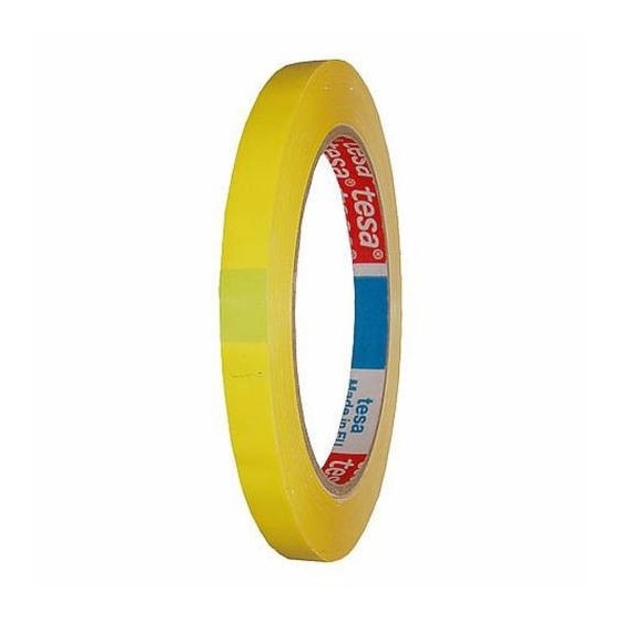 CINTA DE EMBALAJE EN PVC DE COLORES 12MM.X66M. AMARILLO TESA 60404-00036-00 (x12 unidades)