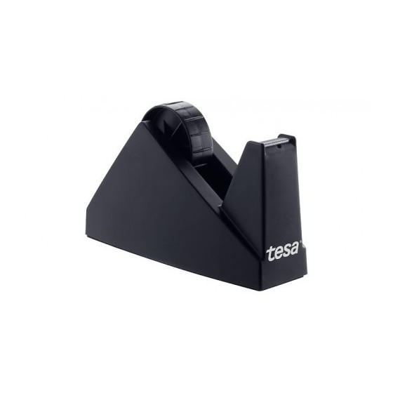 DISPENSADOR SOBREMESA "PORTARROLLOS" EASY CUT ECONOMY PARA ROOLLOS DE 66M. NEGRO TESA 57431-00000-02