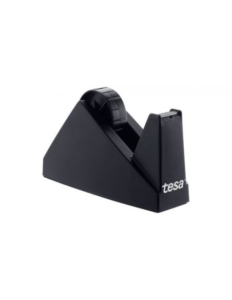 DISPENSADOR SOBREMESA "PORTARROLLOS" EASY CUT ECONOMY PARA ROOLLOS DE 66M. NEGRO TESA 57431-00000-02
