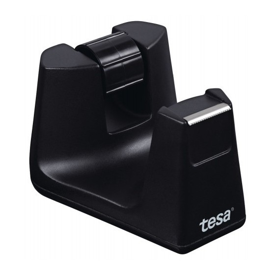 DISPENSADOR SOBREMESA "PORTARROLLOS" EASY CUT SMART PARA ROOLLOS DE 33M. NEGRO TESA 53902-00000-01