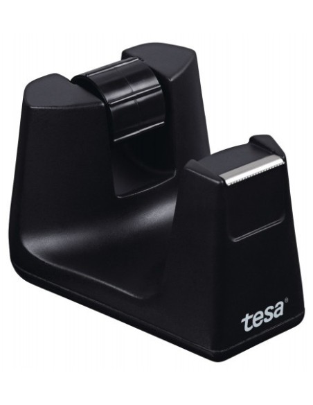 DISPENSADOR SOBREMESA "PORTARROLLOS" EASY CUT SMART PARA ROOLLOS DE 33M. NEGRO TESA 53902-00000-01