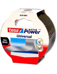 CINTA AMERICANA EXTRA POWER UNIVERSAL 50MM.X10M. COLOR PLATA TESA 56348-00000-06 (x6 unidades)