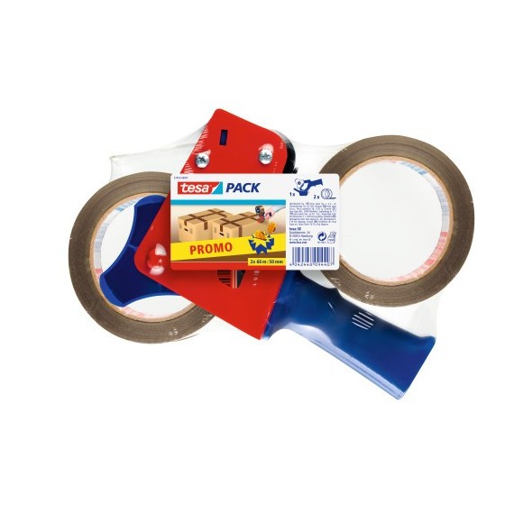 TESA 1172921 cinta adhesiva 66 m Polipropileno (PP) Marrón 2 pieza(s)