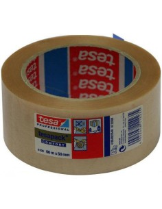 CINTA DE EMBALAJE EN PVC RUGOSO 50MM.X66M. TRANSPARENTE TESA 04100-00228-00 (x6 unidades)
