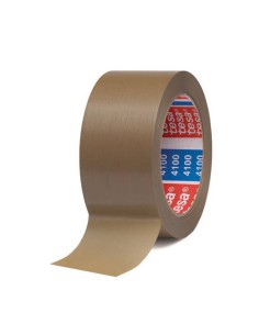 CINTA DE EMBALAJE EN PVC RUGOSO 50MM.X66M. MARRON TESA 04100-00228-00 (x6 unidades)