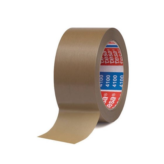 CINTA DE EMBALAJE EN PVC RUGOSO 50MM.X66M. MARRON TESA 04100-00228-00 (x6 unidades)