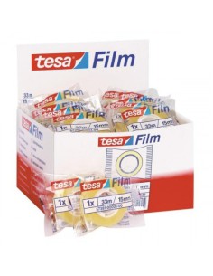CINTA ADHESIVA STANDARD 15MM.X33M.EN BOLSITA TRANSPARENTE TESA 57381-00001-01 (x30 unidades)