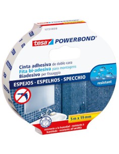 CINTA ADHESIVA POWERBOND DOBLE CARA EXTRA FUERTE (ESPEJOS) 19MM.X5M. TESA 55733-00018-02 (x10 unidades)
