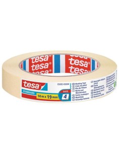 TESA 05085-00000-02 cintas de pintar 50 m Cinta de pintor multiusos Apto para uso en interior Adecuado para uso en exteriores Papel Amarillo (x16 unidades)