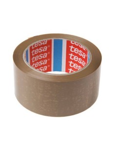 CINTA DE EMBALAJE EN PVC FUERTE 50MM.X66M. MARRON TESA 04120-00042-00 (x6 unidades)