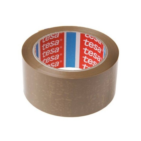 CINTA DE EMBALAJE EN PVC FUERTE 50MM.X66M. MARRON TESA 04120-00042-00 (x6 unidades)