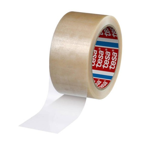 CINTA DE EMBALAJE EN PVC FUERTE 50MM.X66M. TRANSPARENTE TESA 04120-00008-00 (x6 unidades)