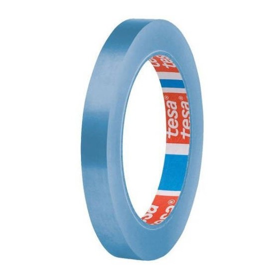 CINTA DE EMBALAJE EN PVC DE COLORES 12MM.X66M. AZUL TESA 62204-00008-00 (x12 unidades)