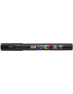 ROTULADOR NO PERMANENTE PC-3M PUNTA CONICA 0,9-1,3MM NEGRO UNI-BALL 284711000 (x6 unidades)