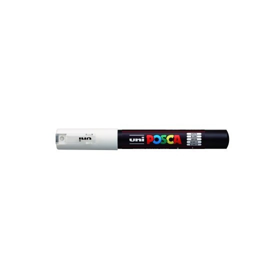 ROTULADOR NO PERMANENTE PC-1M PUNTA CONICA 0,7MM BLANCO UNI-BALL 284992000 (x6 unidades)
