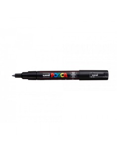 ROTULADOR NO PERMANENTE PC-1M PUNTA CONICA 0,7MM NEGRO UNI-BALL 285098000 (x6 unidades)