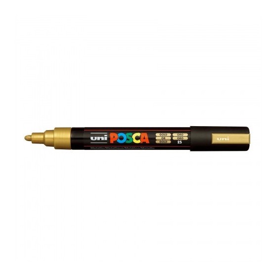 MARCADOR PC-5M POSCA 1.8-2.5MM ORO UNI-BALL 286666000 (x6 unidades)