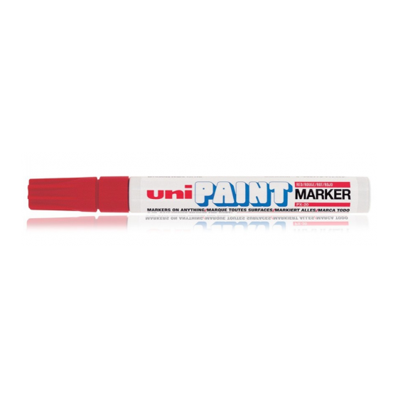 MARCADOR PERMANENTE PUNTA M 2,2-2,8MM. ROJO UNI-BALL 545582000 (x12 unidades)