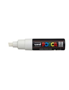 MARCADOR PC-8K POSCA PUNTA B 8MM. BLANCO UNI-BALL 300426000 (x6 unidades)